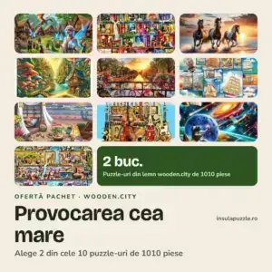 Pachet puzzle din lemn Provocarea cea mare