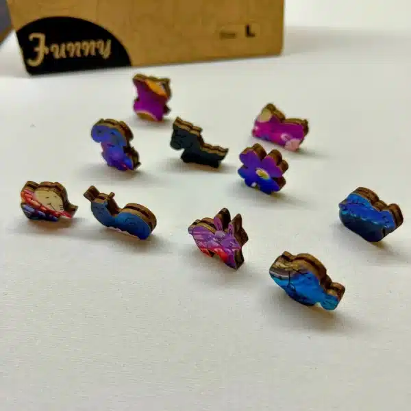 caracatiță puzzle din lemn