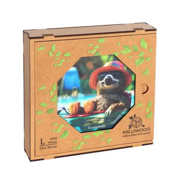Leneș Relaxat puzzle din lemn