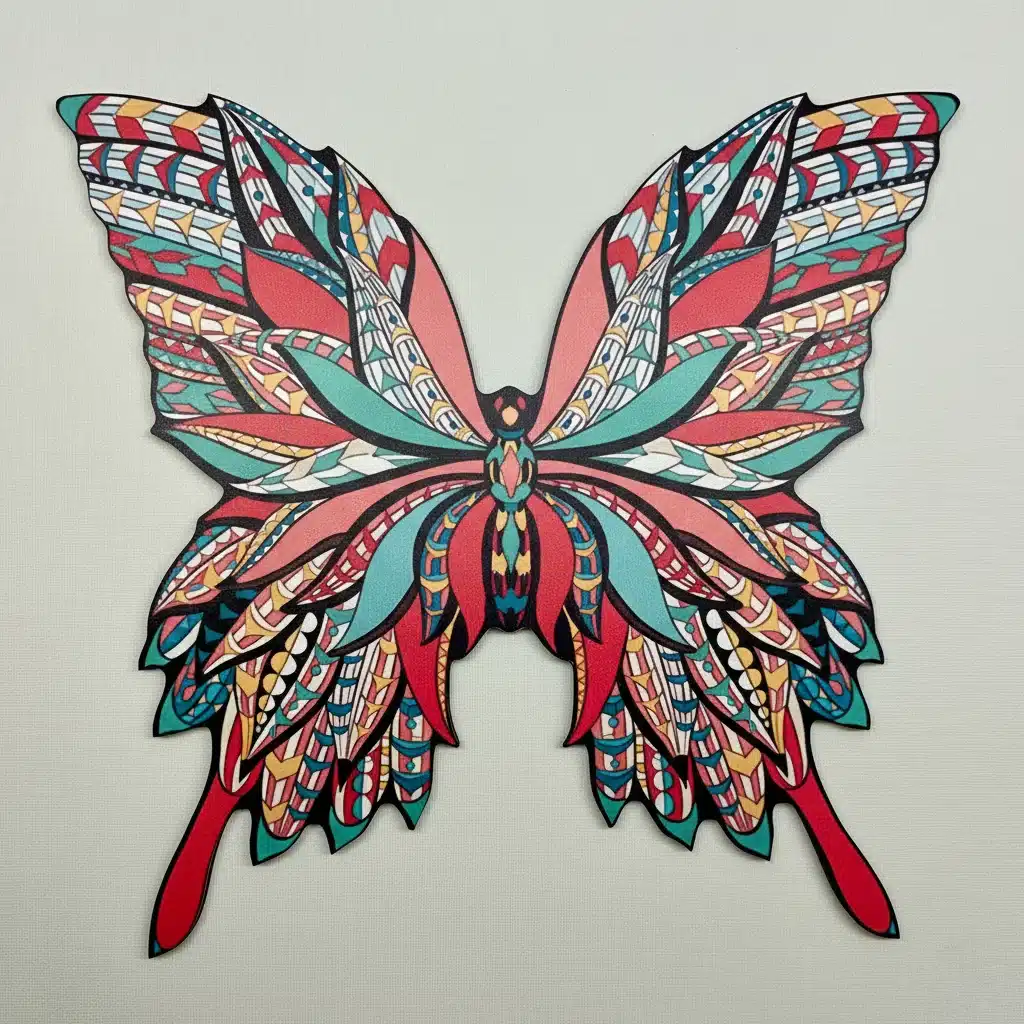 pernă colorat puzzle din lemn