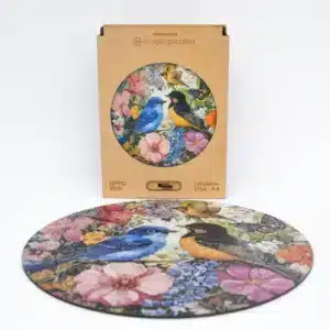 păsări de primăvară puzzle din lemn