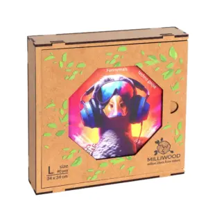 Gâscă Techno puzzle din lemn