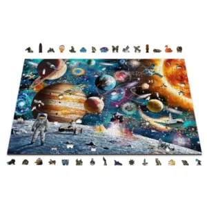Űrodüsszeia 2000 db fa puzzle