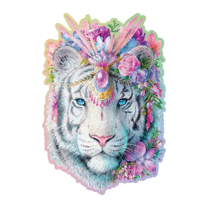 tigru mistic puzzle din lemn