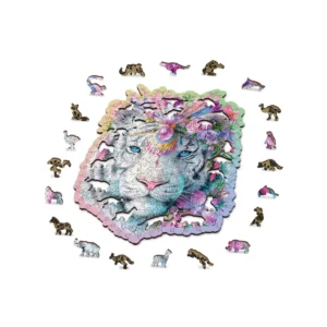 tigru mistic puzzle din lemn