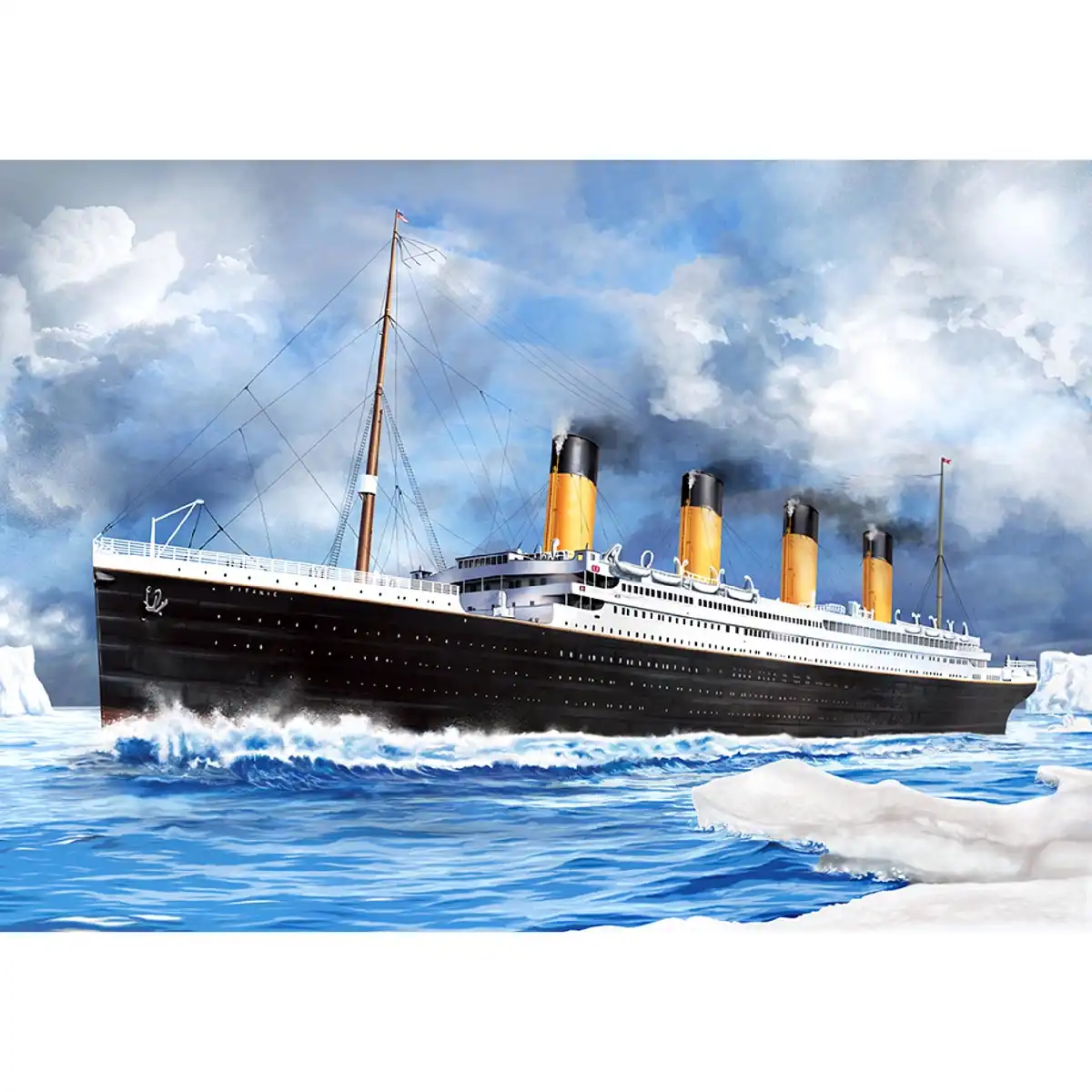 Titanic puzzle din lemn