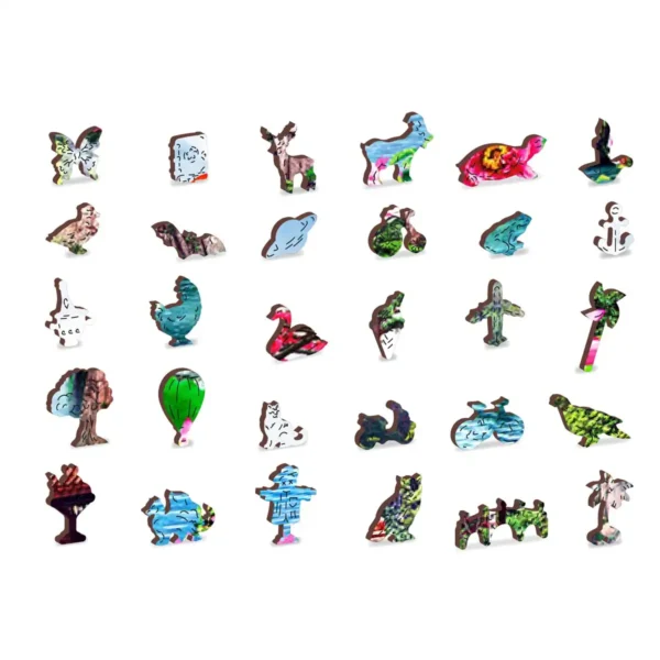 cascade în grădina japoneză puzzle din lemn