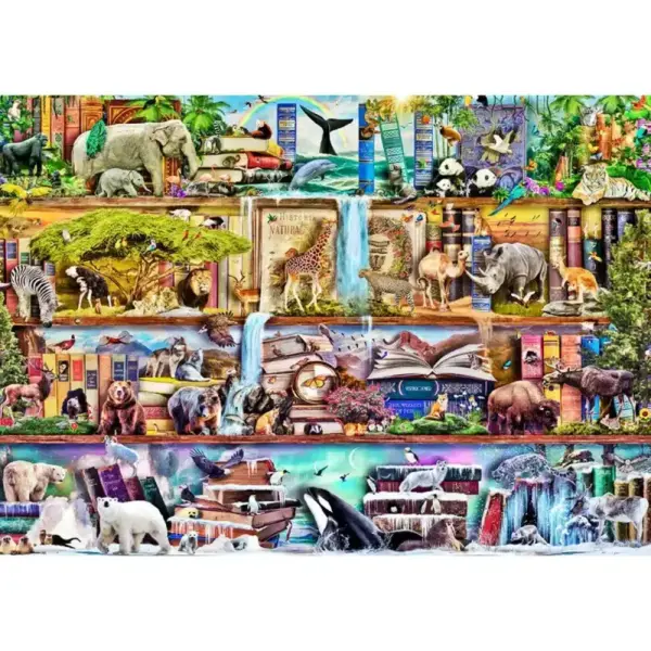 A csodálatos állati királyság fa puzzle