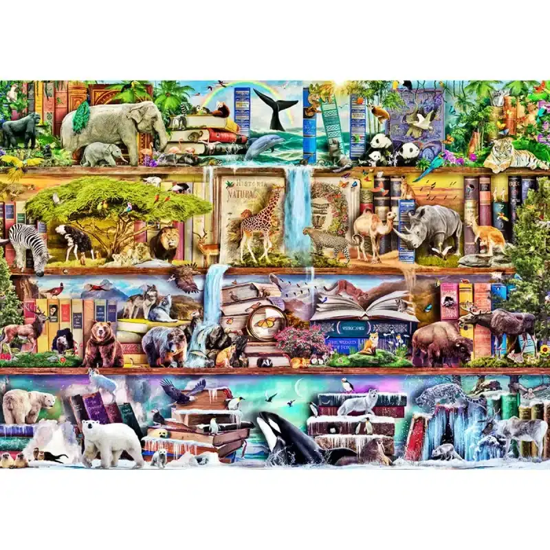 A csodálatos állati királyság fa puzzle