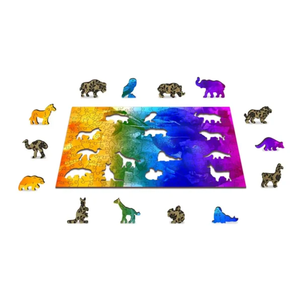 păsări din paradis puzzle din lemn