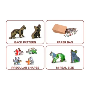 insula papagalului puzzle din lemn