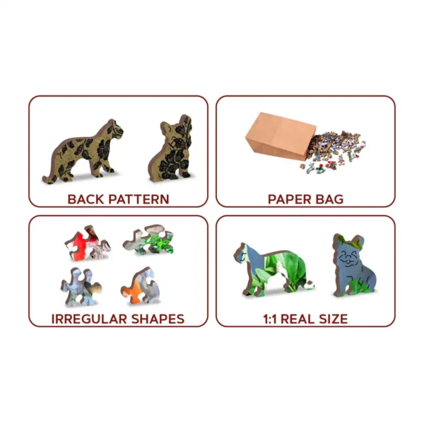 insula papagalului puzzle din lemn