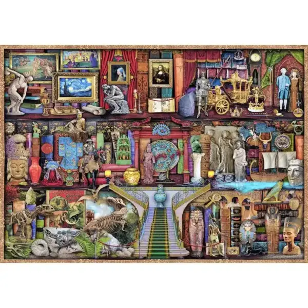 Múzeum polca fa puzzle