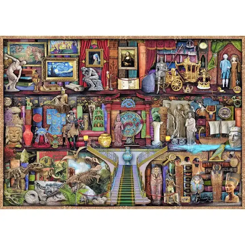 Múzeum polca fa puzzle