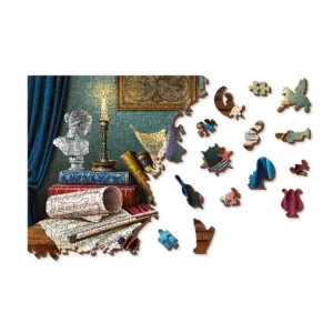 vioară masă muzicală puzzle din lemn