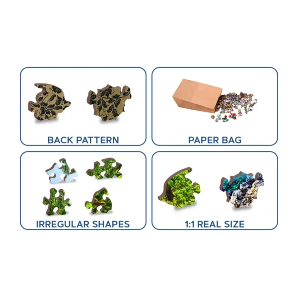 Insulă exotică puzzle din lemn