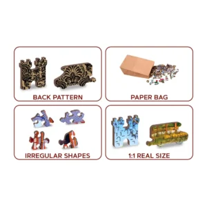 Byodo-in Temple puzzle din lemn