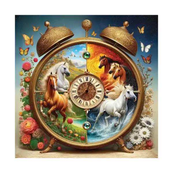 timp galop puzzle din lemn