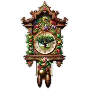 ceas cu cuc puzzle din lemn